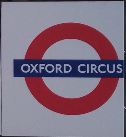 Oxford Circus london Underground Roundel 